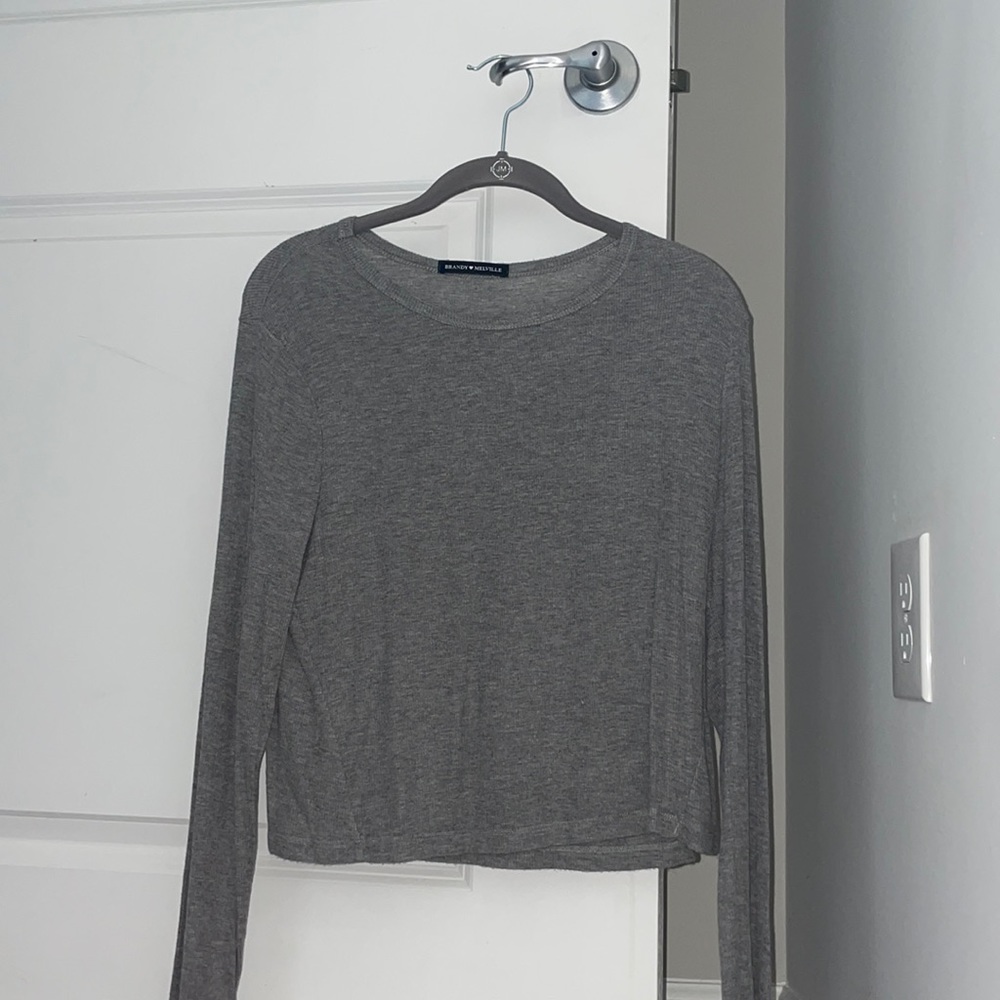 Grey Brandy Melville Longsleeve Shirt